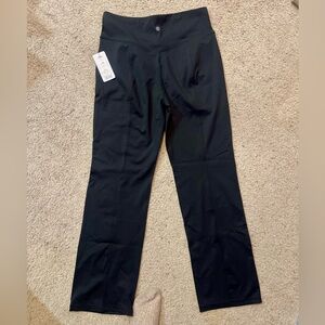 Apana Women's Black Straight Leg Yoga Pants